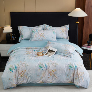 彼加曼 BGM-T2529“茉彩花韵”加厚铂金全棉四件套(被套200*230cm)