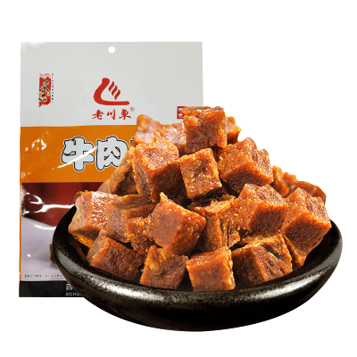 老川东香辣味牛肉粒95g袋装牛肉干零食四川特产办公室零食休闲零食