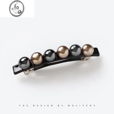 JiMi韩国简约一字夹弹簧夹发夹外出百搭夹子头饰发卡后脑勺顶夹边夹