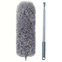 中锐智采 静电除尘掸可伸缩加长鸡毛掸子2.8米可水洗弯曲除尘毯清洁神器