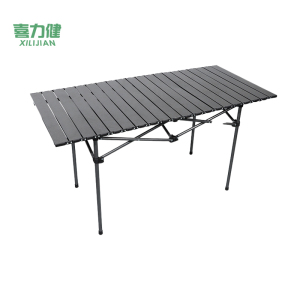 喜力健 户外便携折叠桌 黑色加长120*55*62CM 个