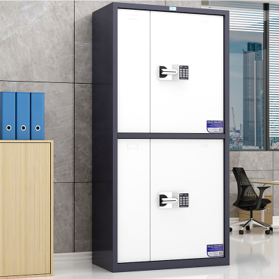 臻远电子保密柜密码柜档案柜资料柜钢制密码锁保密 灰白套色通双节国保锁保密柜