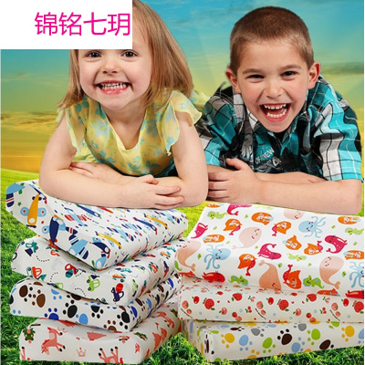 锦铭七玥儿童记忆枕 慢回弹学生枕头 乳胶枕儿童枕芯护颈保健枕贴牌批发
