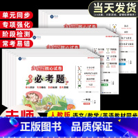 语文 必考题+同步训练(2本) 六年级下 [正版]小学必考题语文数学英语一年级二年级三年级四五六年级试卷测试卷全套人教版