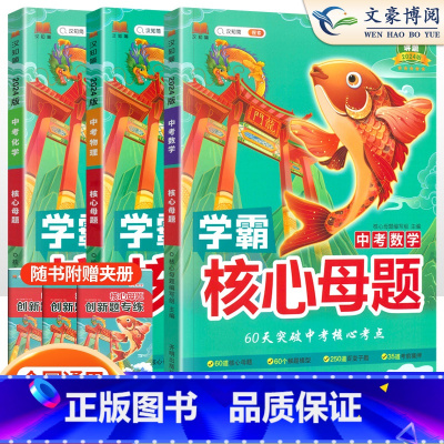24版[3本套]数学+物理+化学 初中通用 [正版]中考真题核心母题数学物理化学语文英语学霸核心母题作文初中必刷题解题有