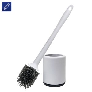 安居先森壁挂落地免打孔长柄橡胶刷头马桶刷套装卫生间清洁刷