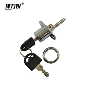 泽力锐 抽屉锁柜门锁 银色19mm 个