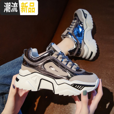 老爹鞋女ins潮2020新款春季厚底百搭超火女鞋网红休闲智熏运动鞋广赫休闲鞋