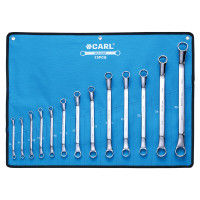 卡尔 航空级全抛光双梅花扳手组套