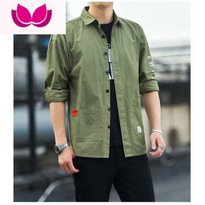 七斓捡漏便宜干活穿的工作服衬衫男长袖耐脏耐磨衬衣修身质感外套