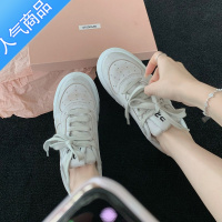 SUNTEK阿miu家厚底做旧脏脏鞋子运动休闲板鞋系带休闲鞋女小白鞋