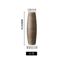 景德镇欧式陶瓷落地花瓶大号客厅家居现代简约装饰摆件干插花套装 三维工匠 95CM+龙桑玉米花