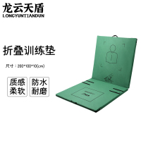 龙云天盾仰卧起坐训练垫仰卧卷腹训练垫折叠款牛津布体操垫两折200*100*10cm