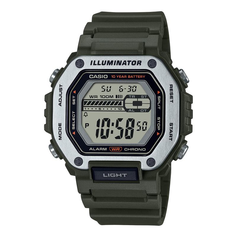 卡西欧(CASIO)卡西欧G Shock系列绿金数字防水防震男士石英手表