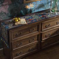 美帮汇电视机茶几洗衣机长方形搭巾盖巾餐桌布茶几桌布桌旗 A[电视柜布] 40*240cm