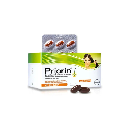 Priorin拜耳养发胶囊增发神器生发固发防脱掉发丰盈生发胶囊120粒