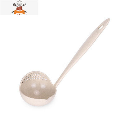 敬平汤勺漏勺大号加厚长柄二合一厨房家用火锅网红隔油漏滤油盛汤勺子