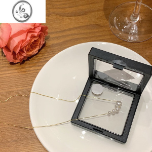 JiMi通体925银珍珠项链女款2023年新款锁骨链高级轻奢小众设计感颈链