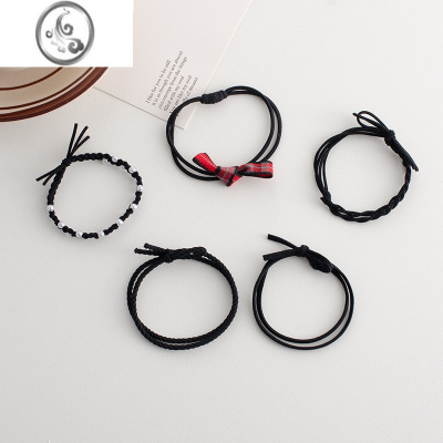 JiMi~五只装森系蝴蝶结扎头绳女夏季ins风橡皮筋扎头发成人简约气质