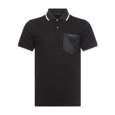 PRADA普拉达男士棉质短袖翻领POLO衫UJN6171VT8