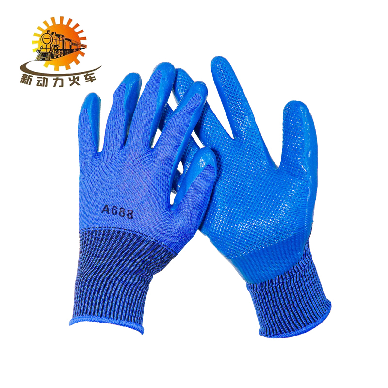 新动力火车 浸胶指滑手套 A688 单位:副