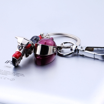 SUNTEK哈雷摩托炫酷机车男钥匙扣挂件摩托车头盔挂件迷你造型公路赛纪念