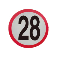 桥梁桥墩号粘贴标识牌