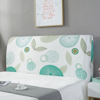 床头罩套床头套软包防尘罩靠背罩子保护套1.8米弹力布1.5床北欧风 爱上清新 1.8米(适合1.7-1.9米床头使用)