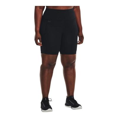Under Armour女款运动单车紧身骑行短裤四向弹力速干高腰大口袋