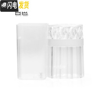 三维工匠优思居 浴室壁挂式牙刷架 透明漱口杯刷牙杯免打孔洗漱杯架套装 白色