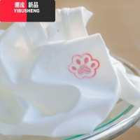 YIBUSHENG白色正肩t恤女2024新款刺绣女士短袖t恤女半袖上衣情侣