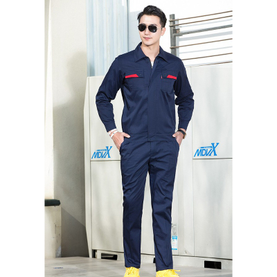 君御夏季长袖薄款防静电工作服套装