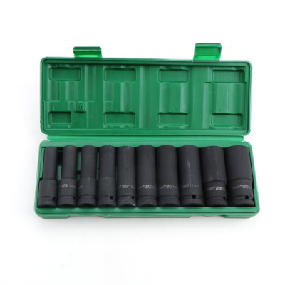 长鹿工具 10件12.5mm系列加长风动套筒组套 1套