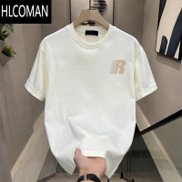 HLCOMAN韩版简约休闲男士短袖t恤夏季新款半袖体恤宽松百搭圆领上衣t
