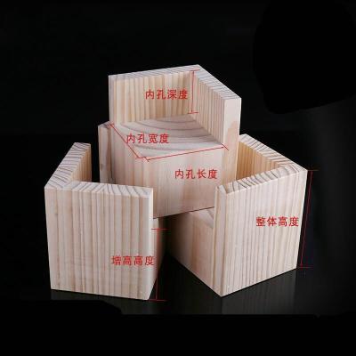 美帮汇床脚腿木块茶几脚垫高块实木支撑脚沙发脚桌腿加高垫柜脚 内8x8cm增高3cm/个