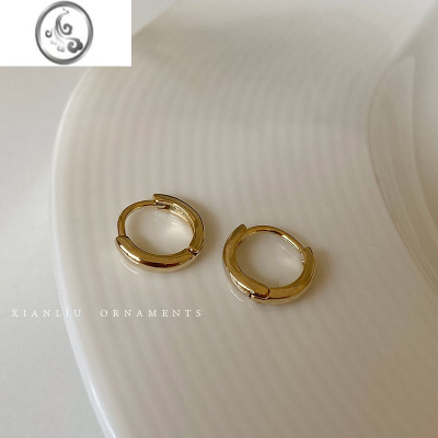 JiMi轻奢小众设计圆圈耳环女2023新款独特气质高级感耳钉耳圈耳饰