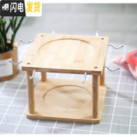 三维工匠可高温可开水凉水壶套装啤酒桶家用陶瓷凉水壶水龙头冷水壶大容量 单个竹架子2款(含挂钩)