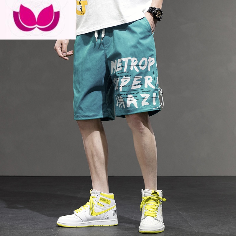 七斓短裤男士夏季2023新款外穿休闲韩版潮牌大裤衩五分中裤运动七分裤