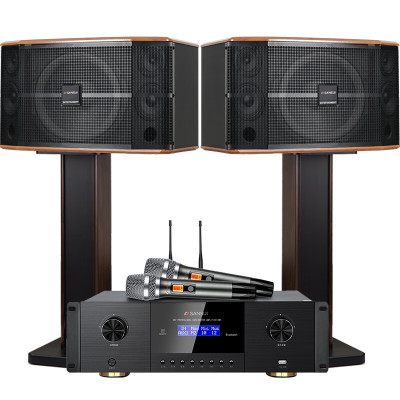 山水(SANSUI)FK-101 家用电视客厅音响套装 大音箱 FK121三分频10单元音箱+功放+美声话筒