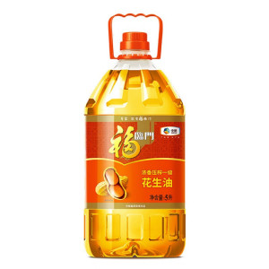 福临门浓香压榨一级花生油5L