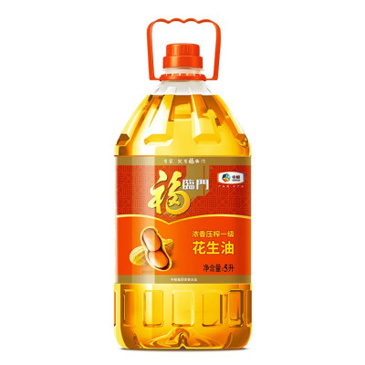 福临门浓香压榨一级花生油5L