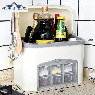 厨房调料用品收纳置物架调味料瓶罐收纳盒灶台筷子盒刀架家用大全 三维工匠