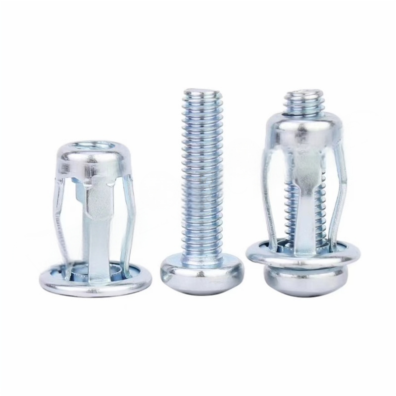 JIBIN/继彬 GB22795-表1 花瓣螺母膨胀螺丝 碳钢 4.8级 镀白锌 M6×20 个