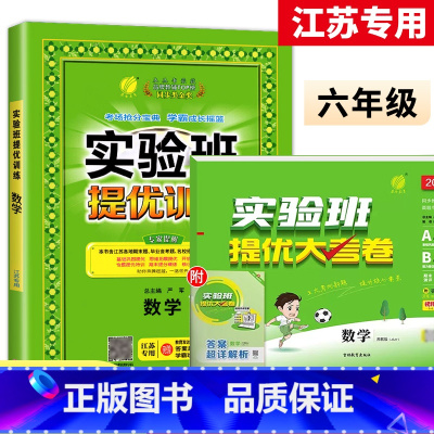 6上[提优训练+大考卷]数学2本江苏专用 小学通用 [正版]2023秋新版实验班提优训练三年级上二年级上册一四年级五六年
