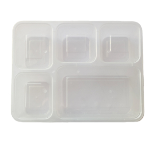 曼迩丹 一次性餐盒 大五格 /个