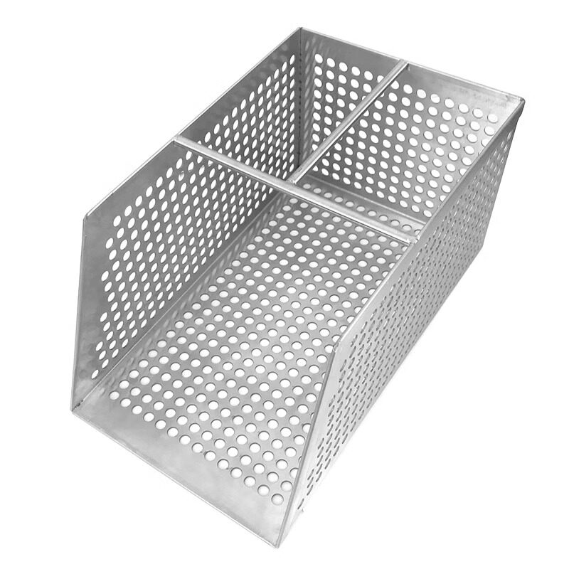 地沟过滤网厨房下水道排水沟过滤网防漏隔渣网提笼筐沥水-长20cm宽19.5cm高26cm