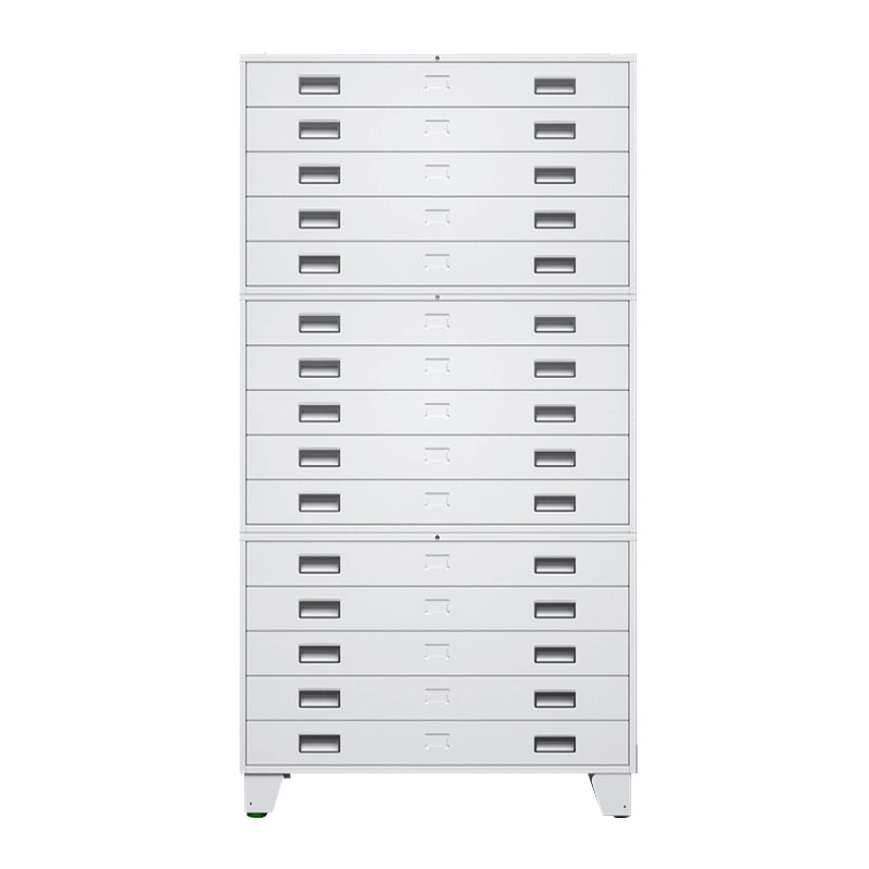 晋舰 底图柜资料储存柜工程图纸柜底图储物柜多层抽屉柜 0号三层带轮子