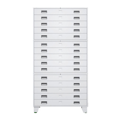 晋舰 底图柜资料储存柜工程图纸柜底图储物柜多层抽屉柜 0号三层带轮子