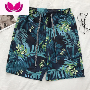 七斓沙滩裤男夏季速干海边度假宽松大裤衩休闲花短裤冰丝潮流五分中裤