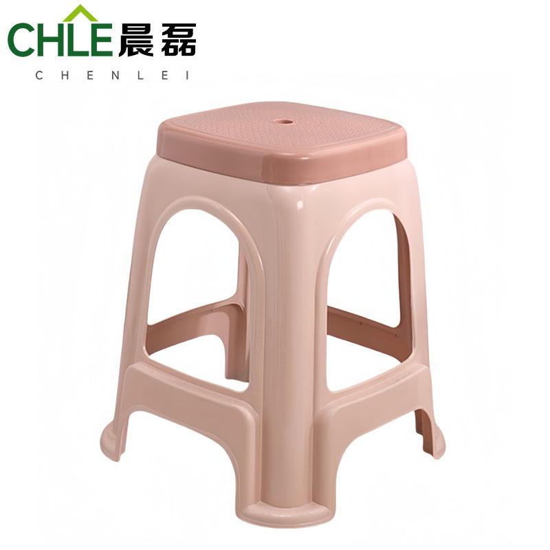 晨磊 塑料凳子 浅粉色 个